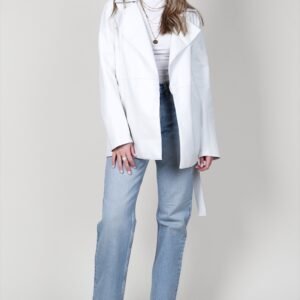 JACKETT | Adelaide Matte Leather - White