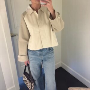 ELODIE | Cropped Trench Coat - Neutral